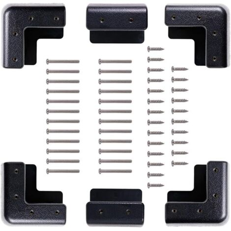 Kit de soportes de montaje para paneles solares ABS con tornillos para autocaravanas, barcos, yates, tejados y terrazas no requiere taladrar soportes impermeables.