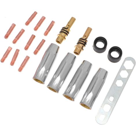 Kit de soudage MIG cuivre 19 pices avec embouts buses torche et