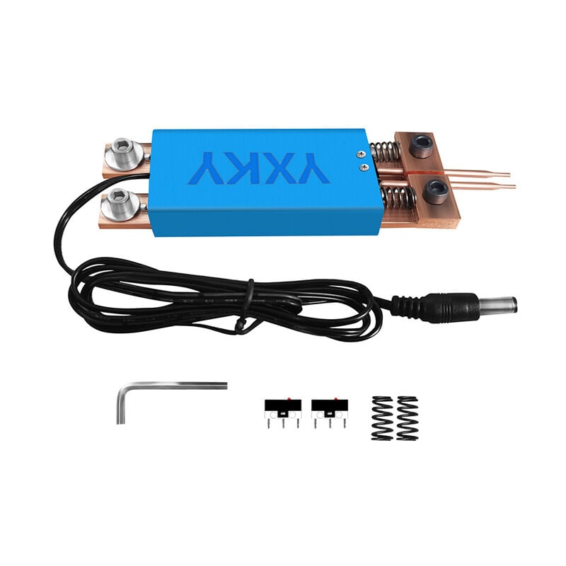 Sjqka - Kit de soudage par points intégré, stylo de soudage par points réglable bricolage, déclencheur automatique pour batterie(bleu)