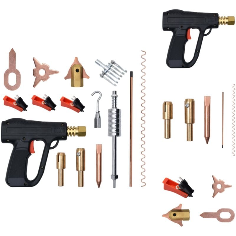 Vidaxl - Kit de soudeur d'extracteur de bosses 86 pcs - Réparation De Carrosserie - Outil De Réparation Auto - Extracteur De Bosses - Kit De Soudure