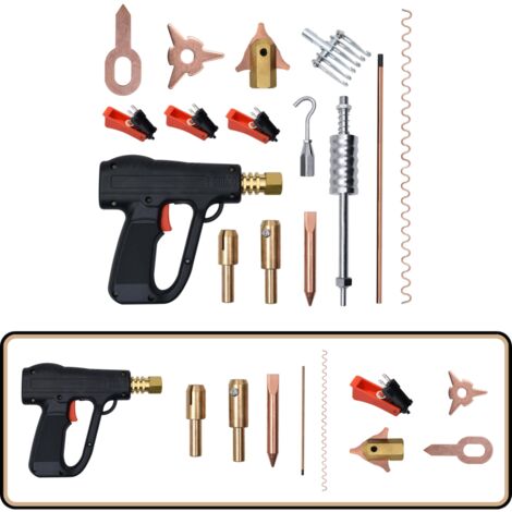 Kit de soudeur d'extracteur de bosses 86 pcs - Réparation De Carrosserie - Outil De Réparation Auto - Extracteur De Bosses - Kit De Soudure - Marteau Coulissant