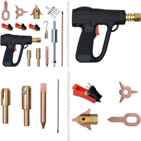 Kit de soudeur d'extracteur de bosses 86 pcs - Réparation De Carrosserie - Outil De Réparation Auto - Extracteur De Bosses - Kit De Soudure - Marteau Coulissant - Home & Living