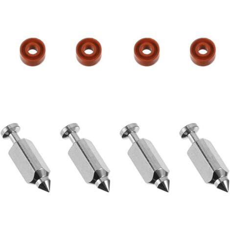 Kit de Soupapes à Flotteur en Acier pour Tondeuse à Gazon, 1 Set, Compatible Moteur de Tondeuse, Accessoires de Carburateur Solide