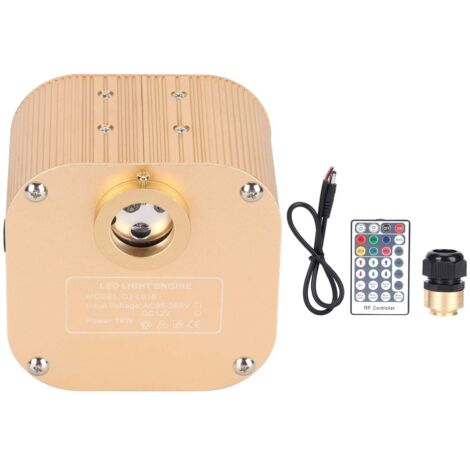 Kit de Source de lumières de plafond d'étoile de fibre optique de 16W LED APP RGBW/accessoire de lumière de Fiber de moteur à distance pour la décoration de voiture à la maison AC85-265V