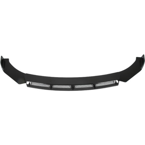 Kit de Spoiler Universel pour Pare-chocs Avant - 3 Pièces Noir pour Modification Auto