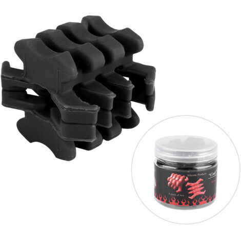 Kit de stabilisation pour arc de chasse, 2 poids d'équilibrage et amortisseur (noir)