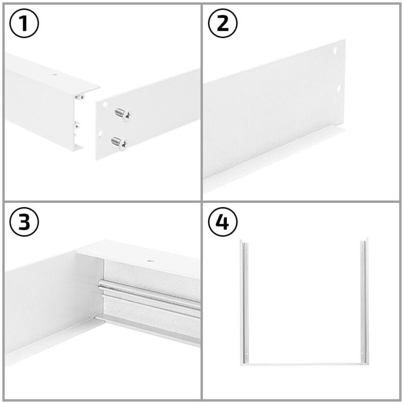 

Kit de Superficie Paneles 120x60cm Blanco - Blanco