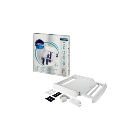 KIT DE SUPERPOSITION 2 EN 1 AVEC TABLETTE POUR LAVE-LINGE & SECHE-LINGE