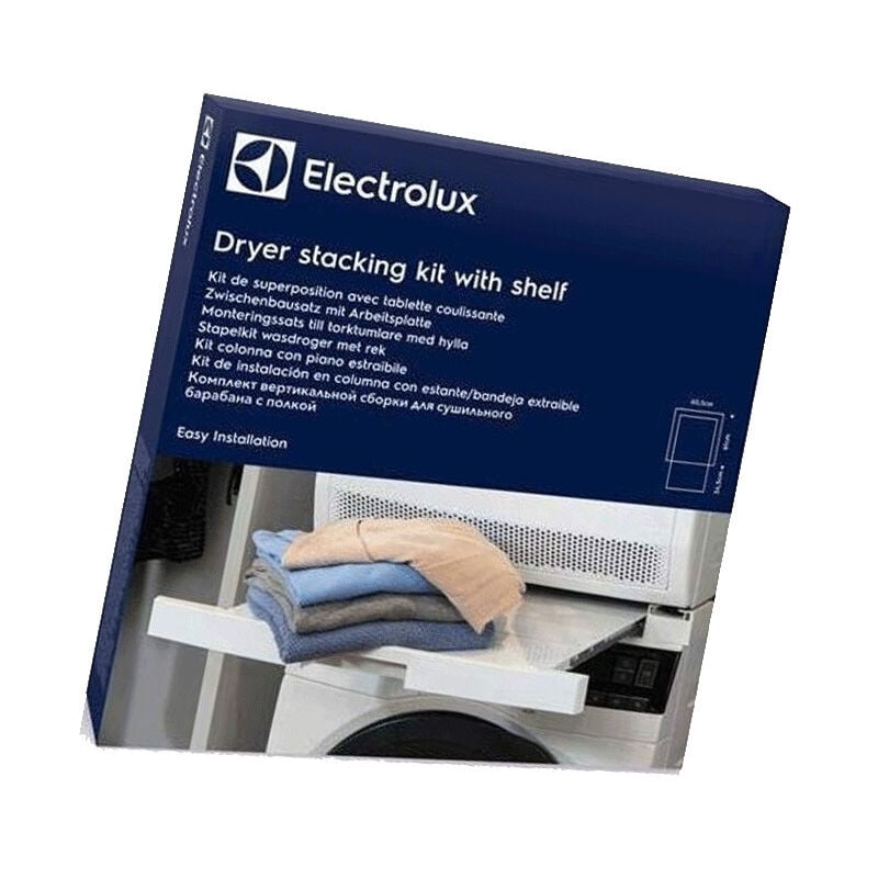 Electrolux - Kit de superposition E4YHMKP2 avec étagère amovible d'origine pour appareils de 60 cm de large et 54 à 60 cm de profondeur