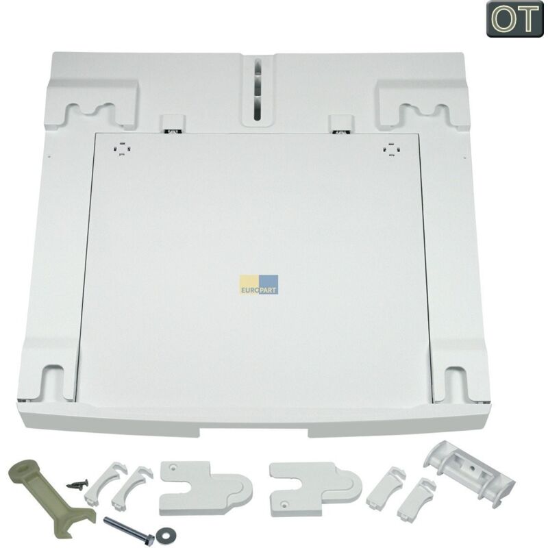 Image of Kit de superposition lave-linge / sèche-linge avec tablette 605x610 mm 9029802528