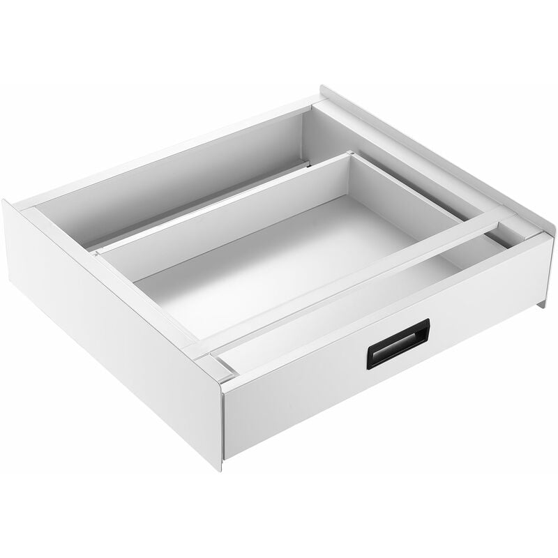 Kit de superposition pour lave-linge sèche-linge standard 60 cm avec tiroir blanc