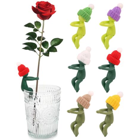 Kit de support coloré pour la propagation des plantes, porte-boutures avec capuchons décoratifs pour tiges et pousses, 6 pièces pour le jardinage d'intérieur