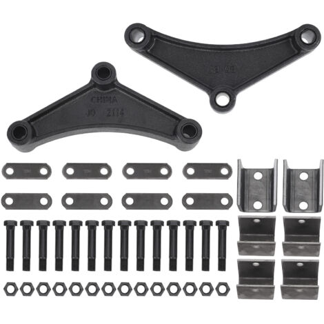 Kit de support d'essieu pour remorque Kit de support d'essieu robuste pour remorque à essieux tandem, compatible avec des ressorts à double œil de 4,4 cm de large, pour des essieux de 1 587 à 3 175 kg