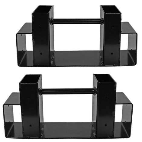 Kit de support pour bûches de bois de chauffage – Réglable à n'importe quelle longueur – Design fermé – 2 pièces de supports faciles à installer et à utiliser