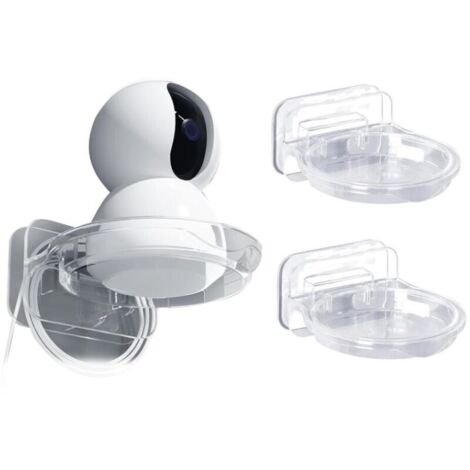 Kit de support universel pour caméra dôme en plastique, système de sécurité intérieur et extérieur, avec gestion des câbles, 2 pièces