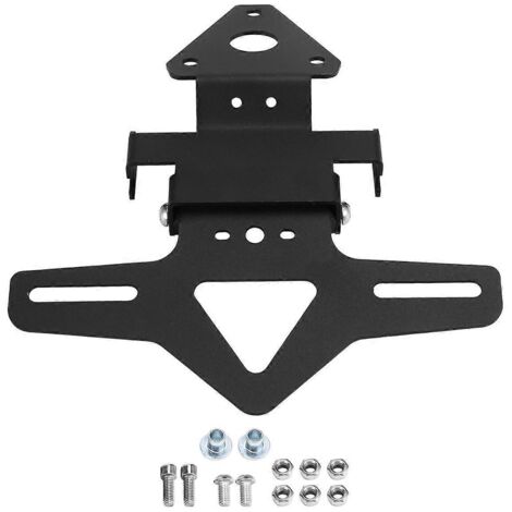 Kit de suppression de support de plaque d'immatriculation arrière noir
