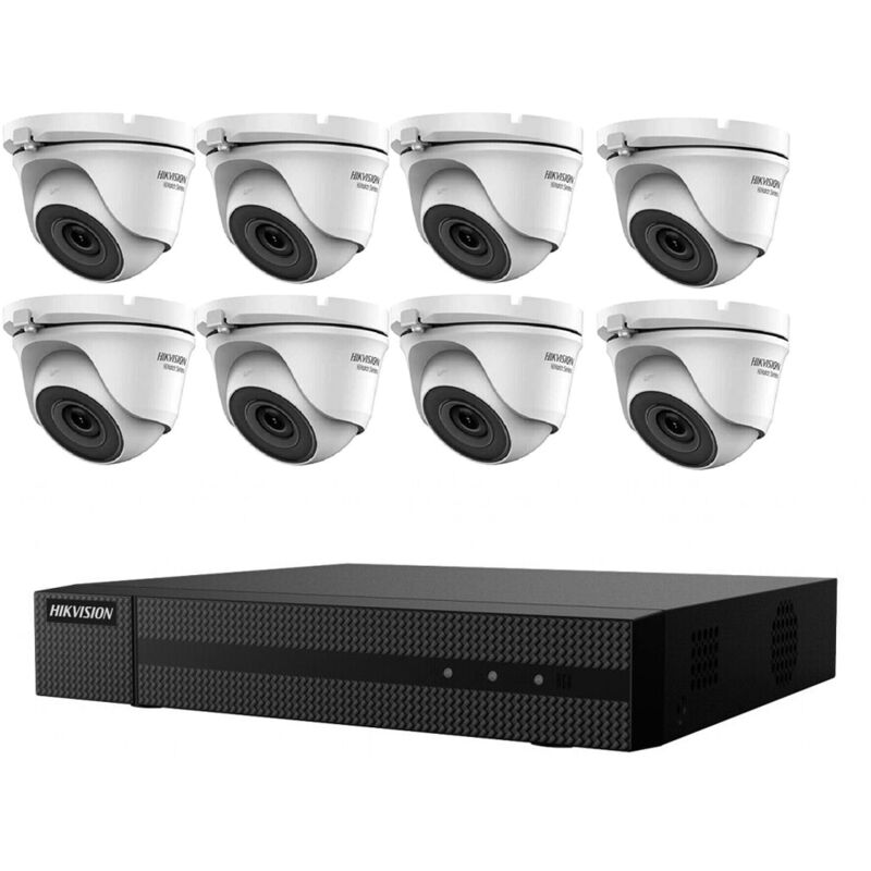 Hikvision - kit de surveillance vidéo 8 caméras dôme 5 mpx