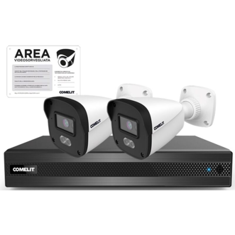 Comelit - Kit Vidéosurveillance Smart ip 6MP IP67 4 canaux IPKIT004N05PB