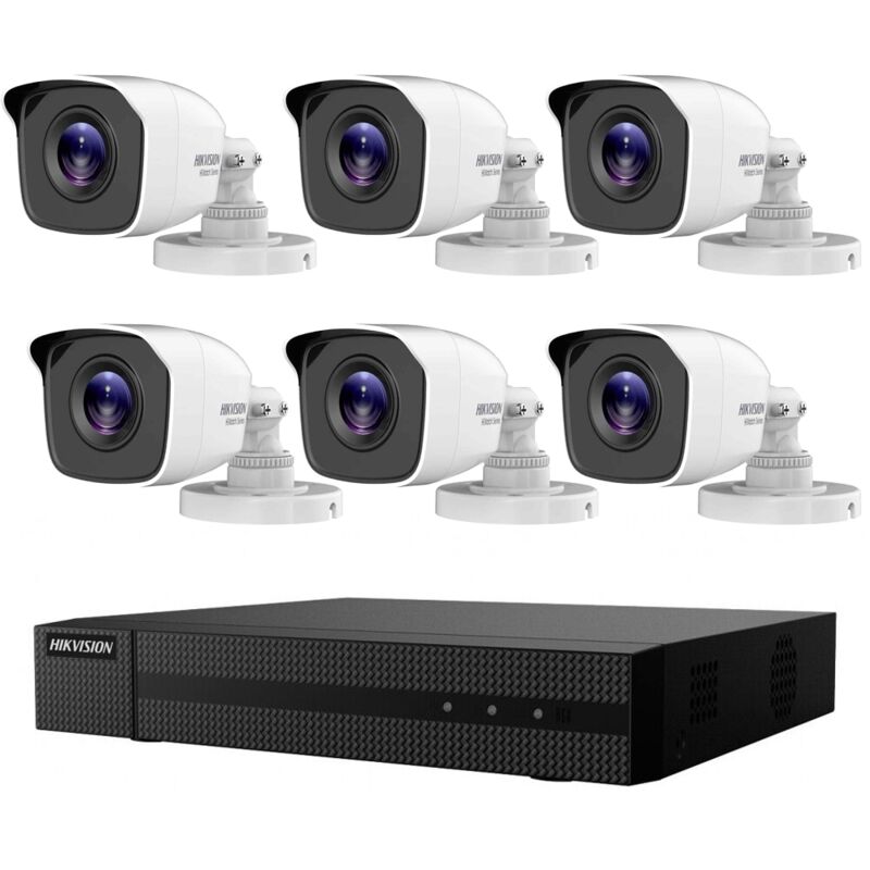 Hikvision - kit de surveillance vidéo ip poe 6 caméras 4 mpx 4K