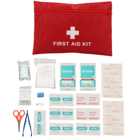 Kit de Survie d'Urgence avec Bandage Adhésif, Compresse et Garrot Portable