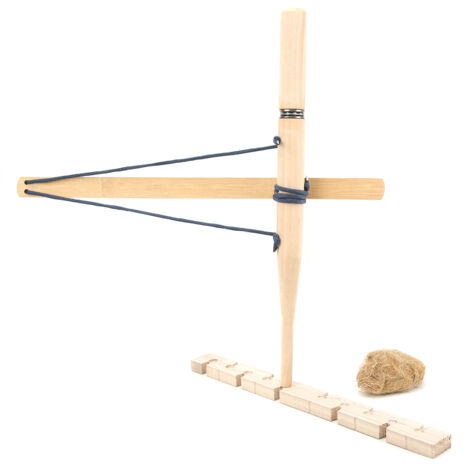 Kit de survie portable pour allumage par friction - Outil de forage à arc en bois de paulownia pour feu d'urgence