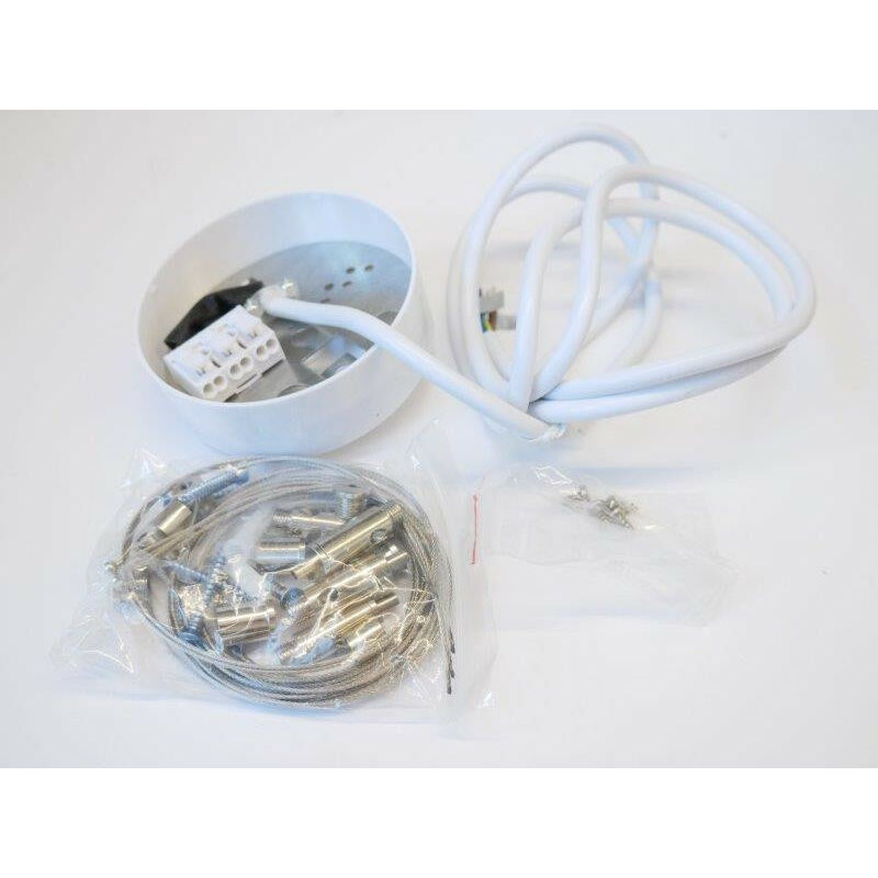 Kit de suspension câble + fixation + point de centre blanc pour plafonnier dalle led Coreline panel Philips