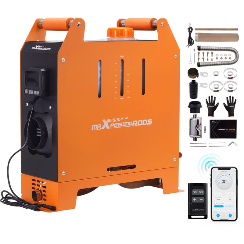 Maxpeedingrods - Chauffage Diesel 12V 5KW Chauffage Air Heater Bluetooth app autonome for voiture