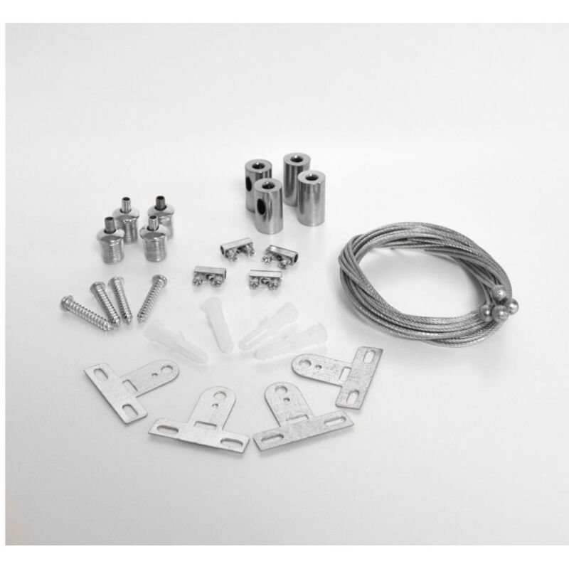 Vision-el - Kit de Suspension pour Dalle led Carré 300x300 / 600x600 mm Miidex Lighting® Vision-el - Kit de Suspension pour Dalle led Carré 300x300 / 600x600 mm Miidex Lighting®