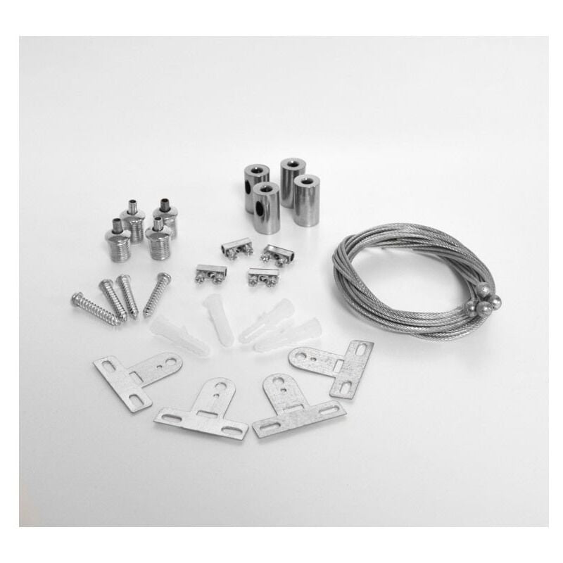 Kit de Suspension pour Dalle led Carré 300x300 / 600x600 mm Miidex Lighting®