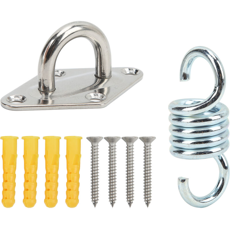 Kit de Suspension Plafond Acier Inoxydable 250kg pour Hamac Yoga et Balançoires