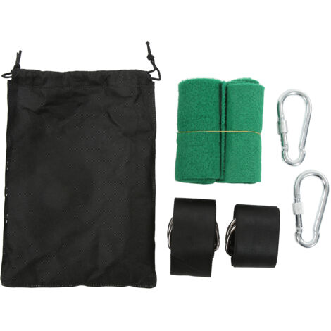 Kit de Suspension pour Balançoire 1000kg avec Mousquetons et Sangles, Parfait pour Jardin, Terrasse et Aires de Jeux Extérieures