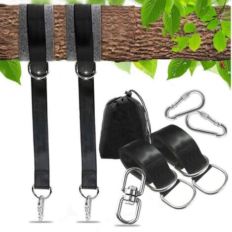 Kit de Suspension pour Balançoire Arbre, Harnais de Hamac et Balançoire Pneu - Installation Facile