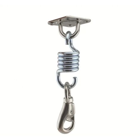 Kit de Suspension pour Hamac 700 lb avec Crochets de Plafond à Ressort Ultra-Résistants et Ancrages Muraux en Acier pour Hamac, Balançoire, Yoga et Exercices.