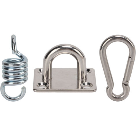 Kit de Suspension pour Hamac de Yoga en Acier Inoxydable, Capacité 250kg, Crochet de Plafond pour Balançoire et Entraînement