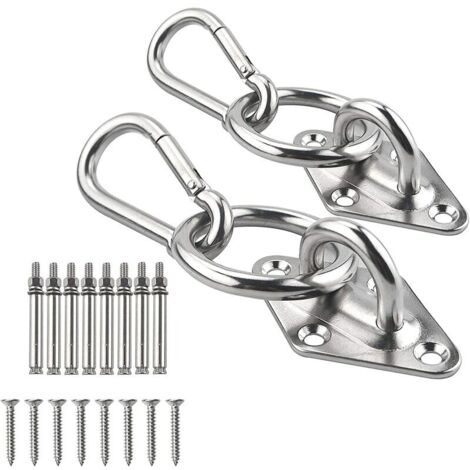 Kit de suspension pour hamac robuste, crochets de plafond à suspension M8, crochet pour balançoire pour hamac