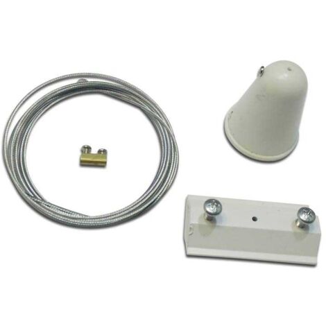 Kit de suspension pour rail monophasé - câble 1,5m (1u.) - Noir