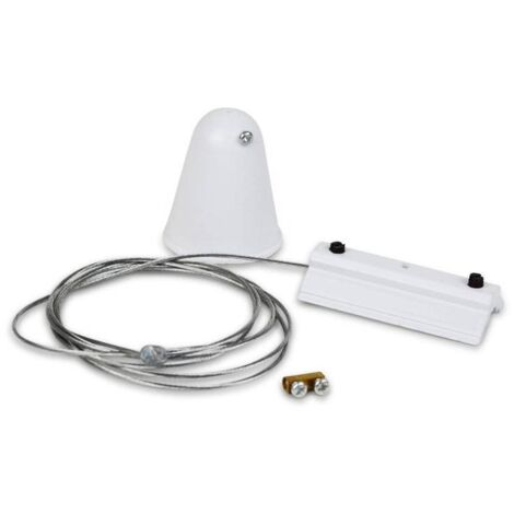 Kit de suspension pour rail triphasé - Câble 1,5m (1 unité) - Noir
