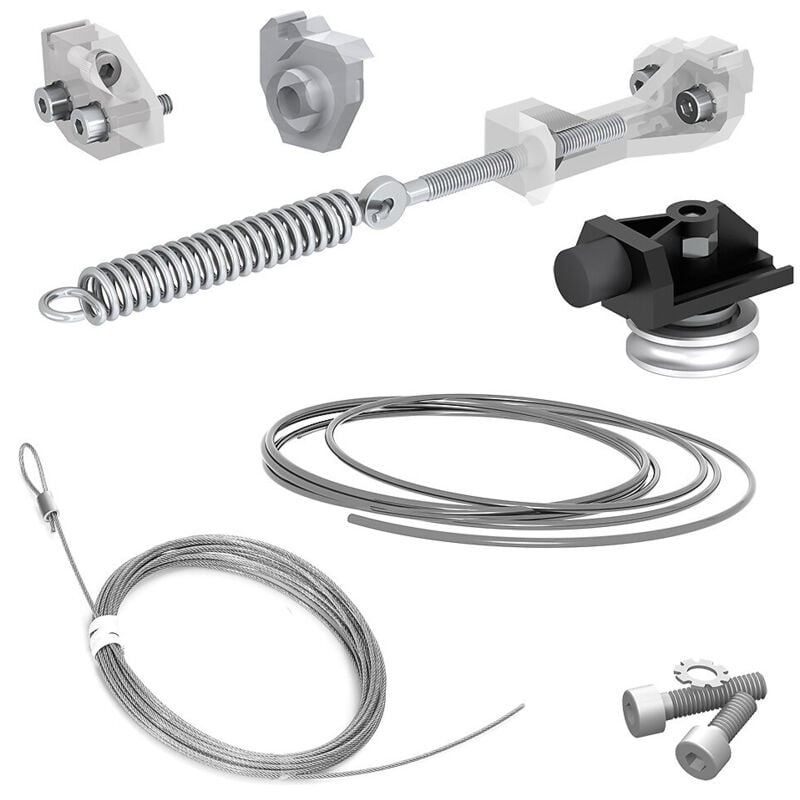 Slid'up By Mantion - Kit de synchronisation pour 2 portes en verre pour slid'up 190