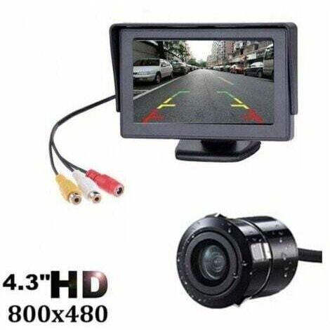 Kit de système de caméra de recul sans fil pour voiture / camion / fourgonnette / pick-up / camping-car 4.3 `` système de recul de vue arrière de moniteur