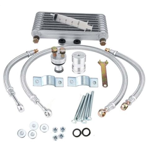 Kit de système de radiateur de refroidissement d'huile moteur de refroidisseur d'huile de moto de 125 ml pour moteur CB CG