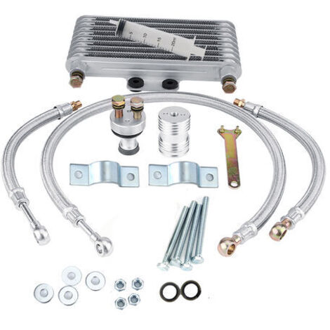 Kit de système de radiateur de refroidissement d'huile moteur de refroidisseur d'huile de moto de 125 ml pour moteur CB CG