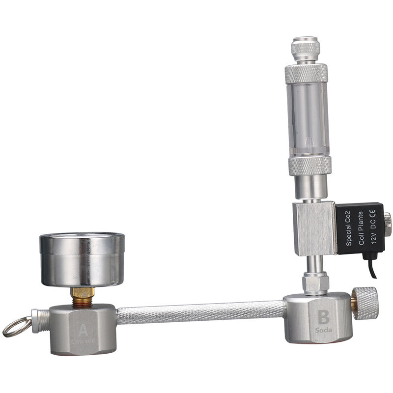 Kit De Systeme Generateur De Co2 Diy Pour Aquarium, Avec Compteur A Bulle + Electrovanne