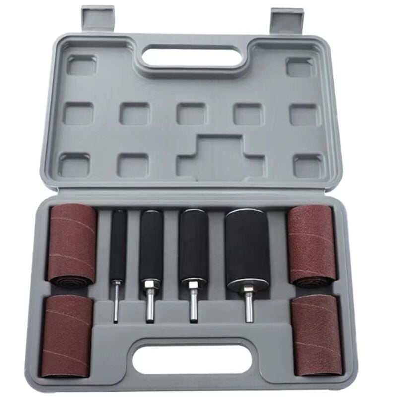 Kit de tambour de ponage pour manchons assortis pour le travail du bois et tambour en caoutchouc Fei Yu