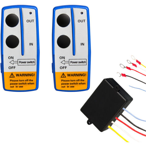 Kit de télécommande de treuil de console sans fil universel 12V 50Ft pour Jeep Atv Suv