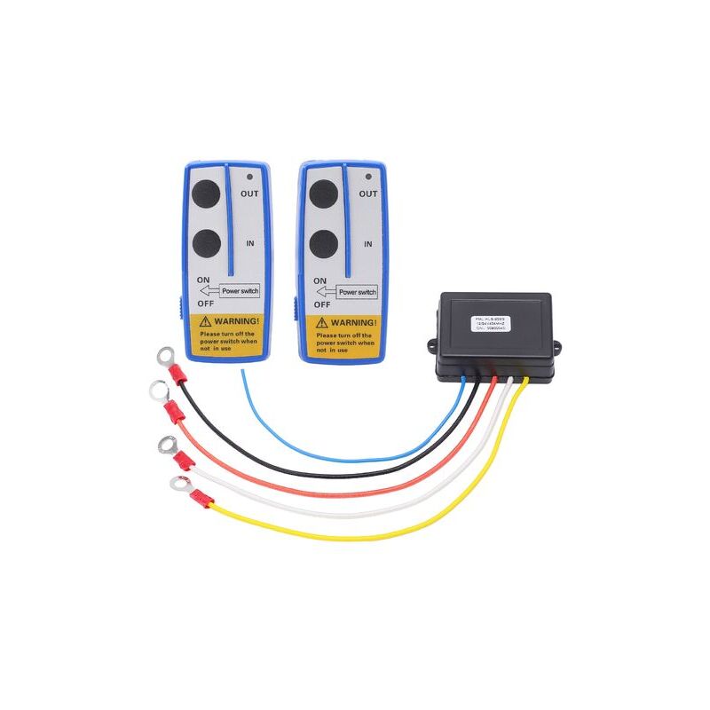 Start - Kit de télécommande de treuil sans fil, alimenté par batterie, antenne intégrée, indicateur led, universel, pour voitures, vtt et camions