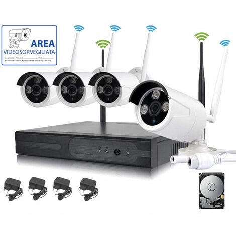 Vidéo surveillance : Kit caméra sans fil + écran 7” 1080P