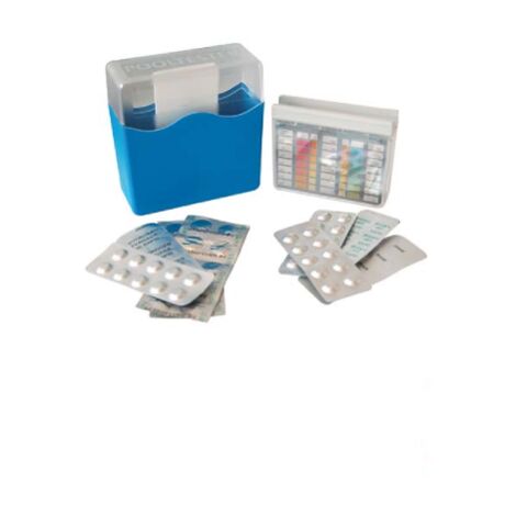 Kit de test 156100 en comprime's pour mesurer et controler l'oxyge'ne et le pH complet avec e'chelle colorime'trique pour piscines Pooltester
