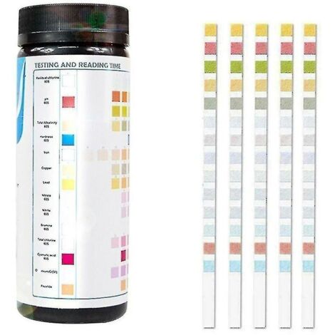 Kit de test d'eau potable 14-en-1 Test de qualité de l'eau pour puits et eau du robinet 50/100 pièces