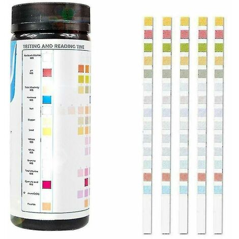 Kit de test d'eau potable 14 en 1 Test de qualité de l'eau pour puits et eau du robinet 50/100 pièces - Ksize - 50 PCS