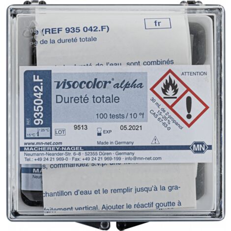 Kit de test titrimétrique VISOCOLOR alpha Dureté totale